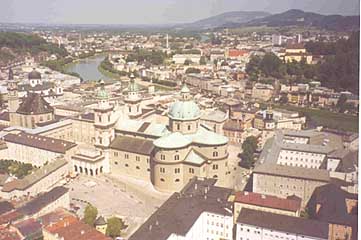 City view from the castle